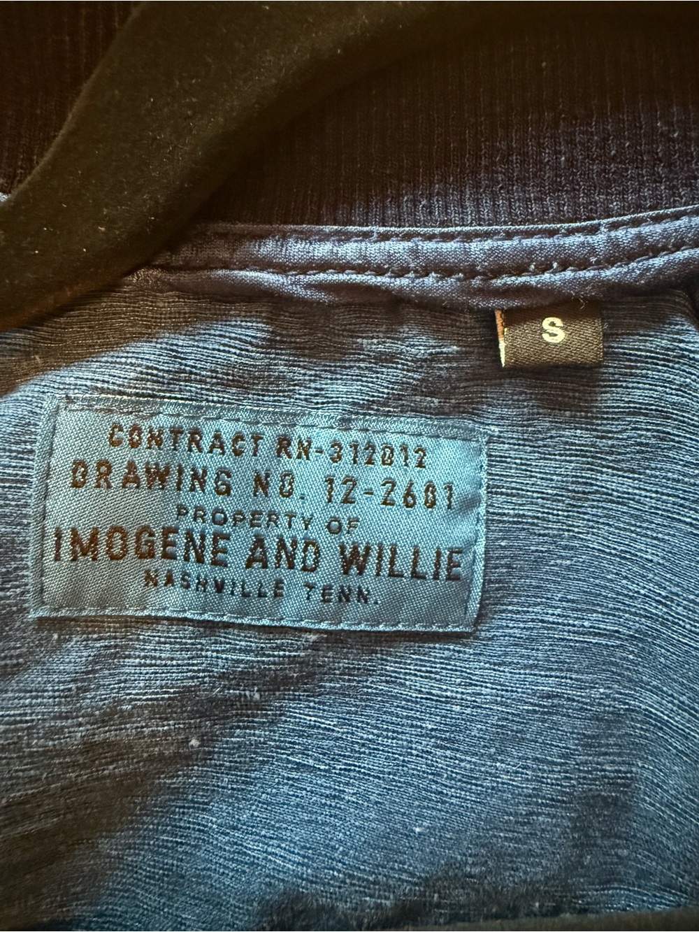 imogene + willie Deep Blue Satin Bomber Jacket NWOT - Picture 6 of 6